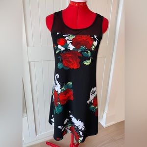 GITANE Mini Dress, Floral, Mesh, Summer, Canadian Made, Women's (US S)